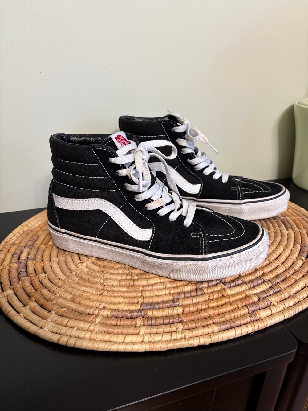 VANS black high tops 8